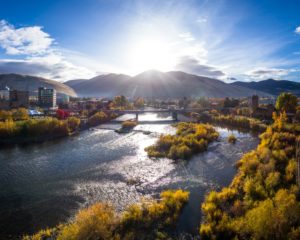 Breathtaking overview of Missoula, one of the best places to stay in Montana